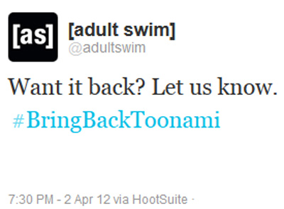 Adult Swim Twitter Feed