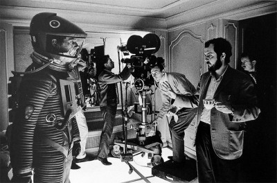 Stanley Kubrick on the set of 2001: A Space Odyssey