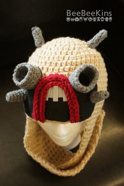 A Knitted Tusken Raider Hat from Etsy