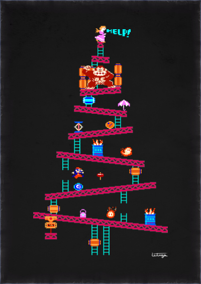 Donkey Kong Christmas Tree
