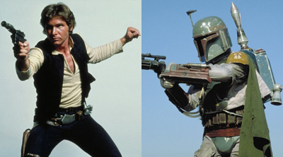 Han Solo and Boba Fett