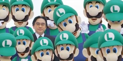 Iwata and a Luigi Swarm