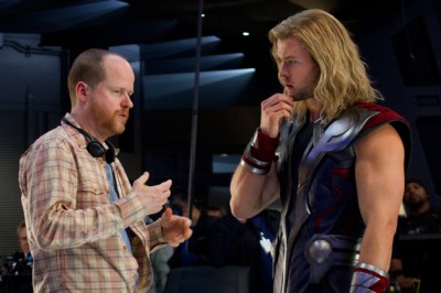 Joss Whedon and Chris Hemsworth