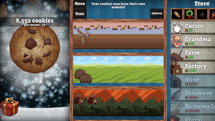 Oh No Cookie Clicker Gets Christmas Update »